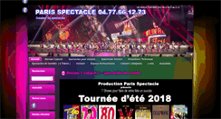 Desktop Screenshot of paris-spectacle.com