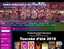 Tablet Screenshot of paris-spectacle.com